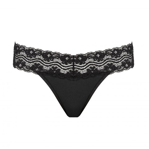 Underneath - Jane black thong front