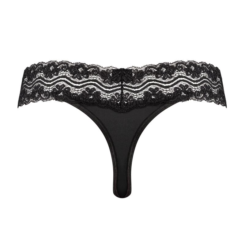 Underneath - Jane black thong back