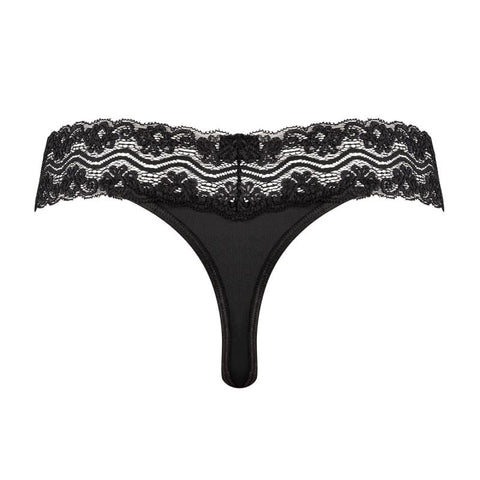 Underneath - Jane black thong back