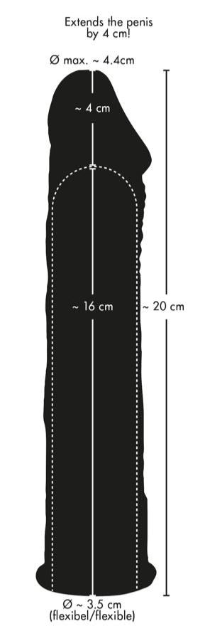 You2Toys Silicone Penis Extension size
