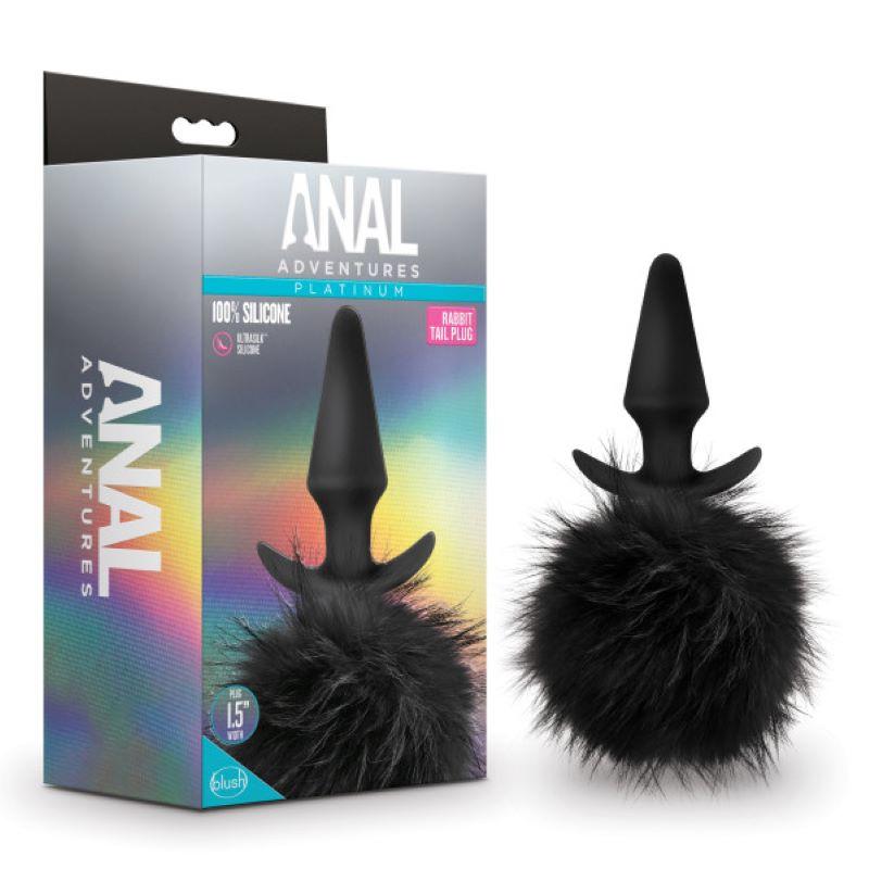 Anal Adventures Platinum Rabbit Tail Plug - Loveangels