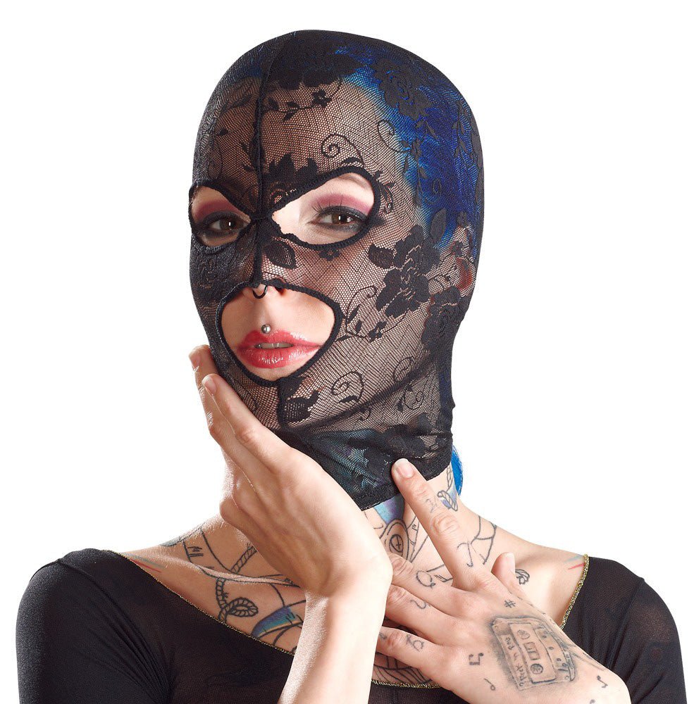 Bad Kitty Lace Head Hood - Loveangels