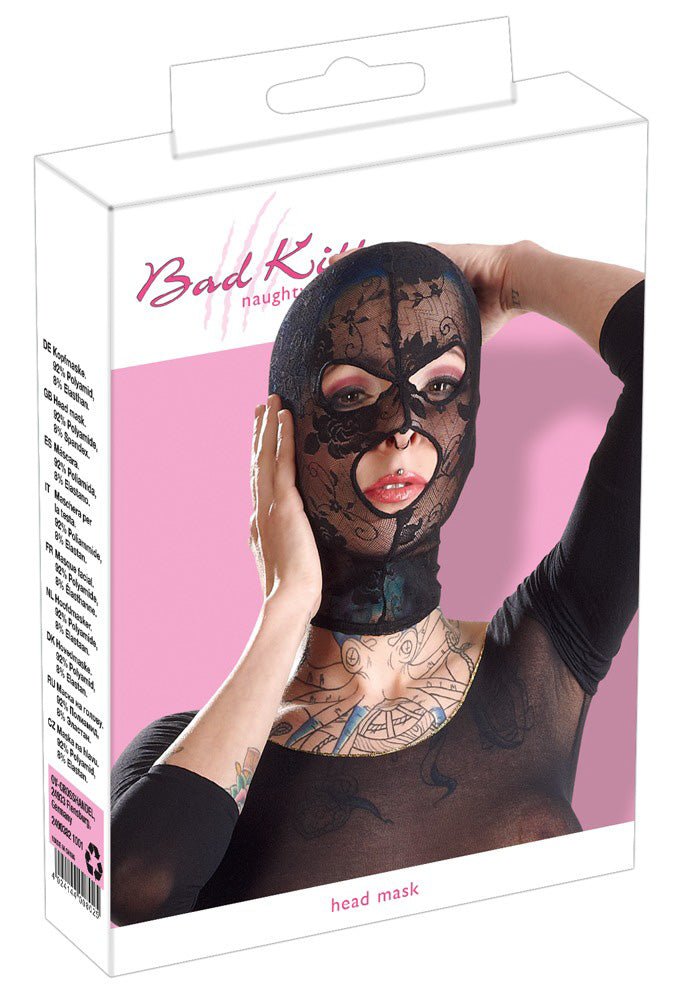 Bad Kitty Lace Head Hood - Loveangels