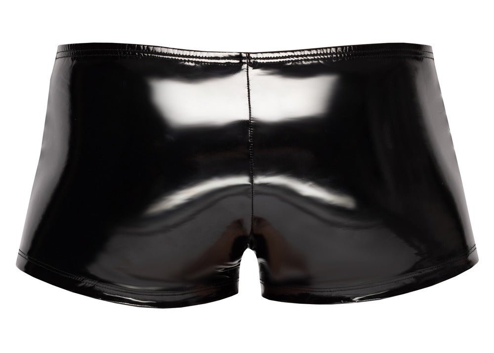 Black Level Men's Wet - Look Biker Shorts - Loveangels