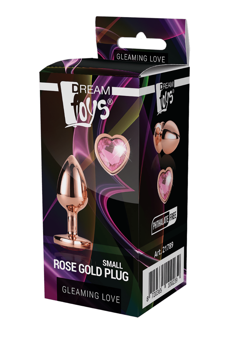 Dream Toys Gleaming Love Small Rose Gold Plug - Loveangels