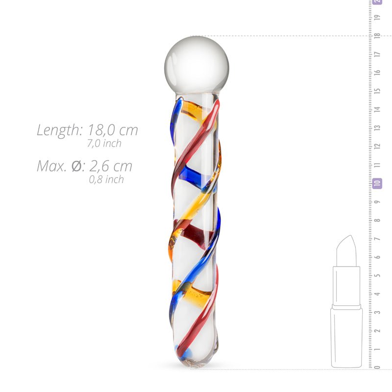 Gildo 7 Inch Glass Dildo No. 10 - Loveangels