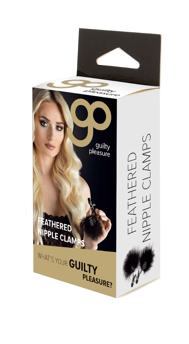 Guilty Pleasure Feathered Nipple Clamps - Loveangels