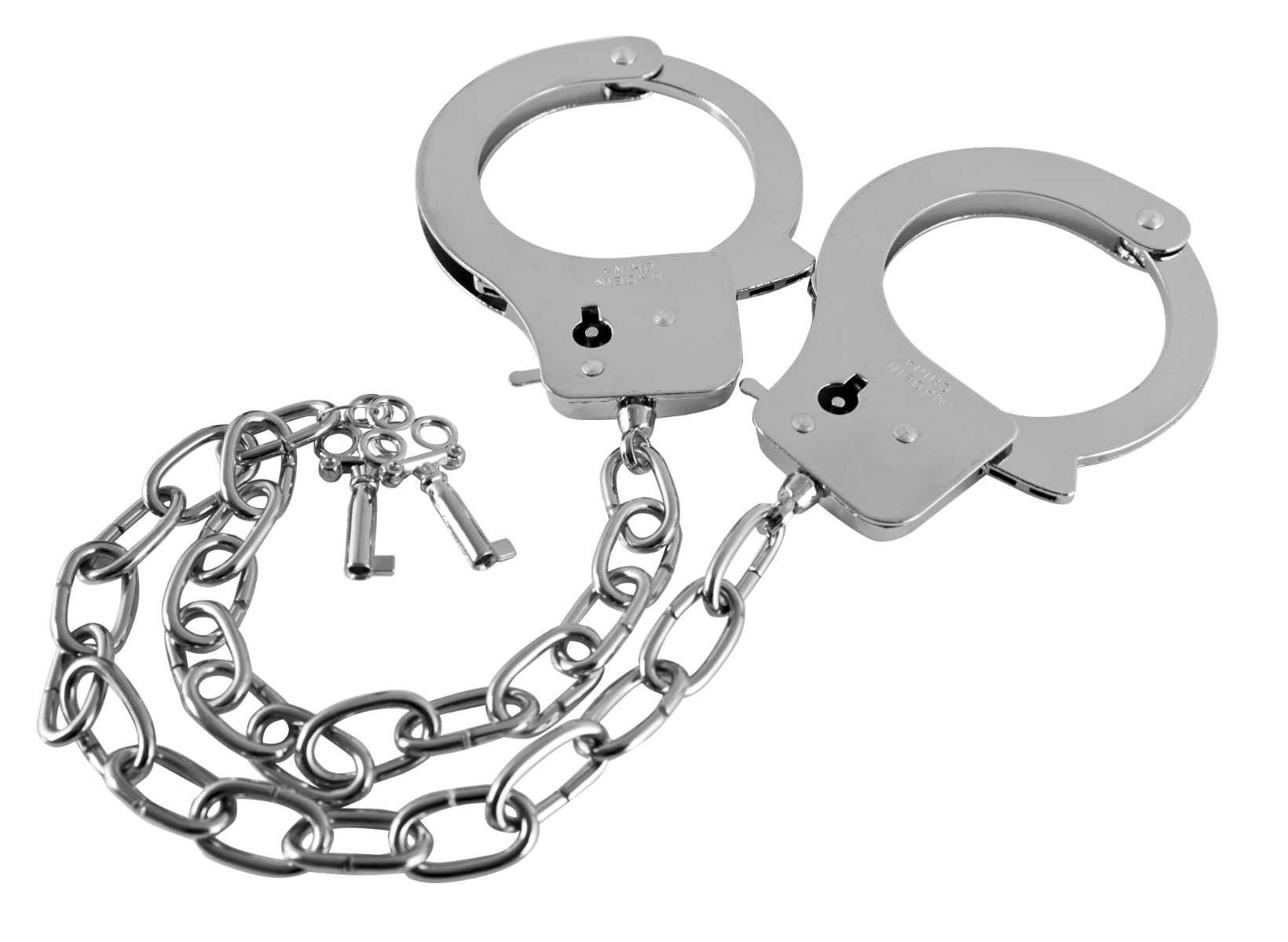 Guilty Pleasure Metal Handcuffs with Long Chain - Loveangels