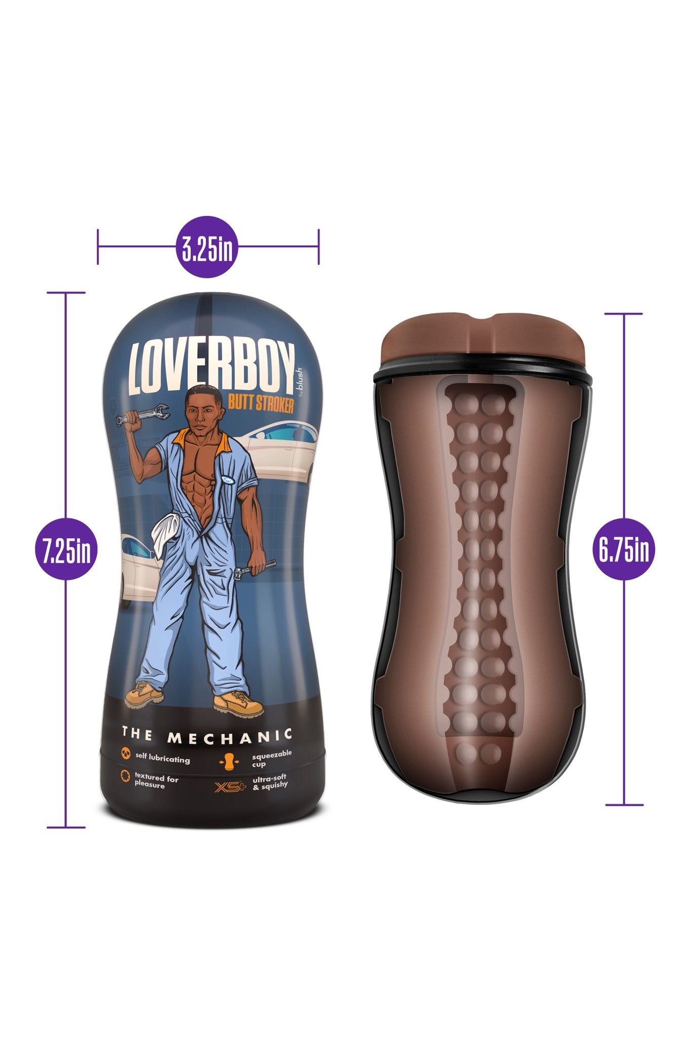 Loverboy The Mechanic Self Lubricating Stroker - Loveangels