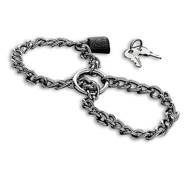 Metal Hard Steel Chain Cuffs - Loveangels