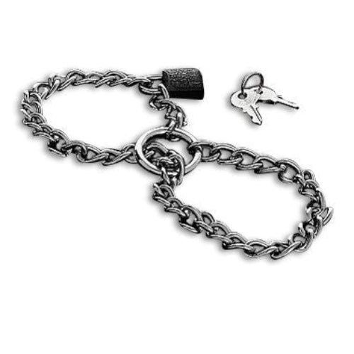 Metal Hard Steel Chain Cuffs - Loveangels