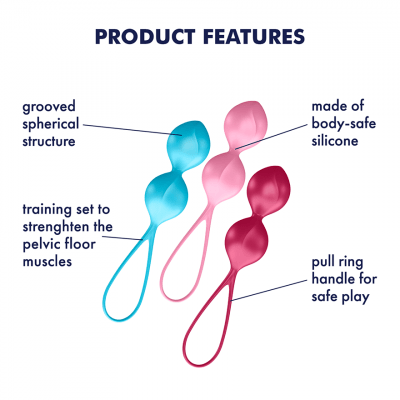 Satisfyer V Balls Kegel Balls Set Of 3 - Loveangels