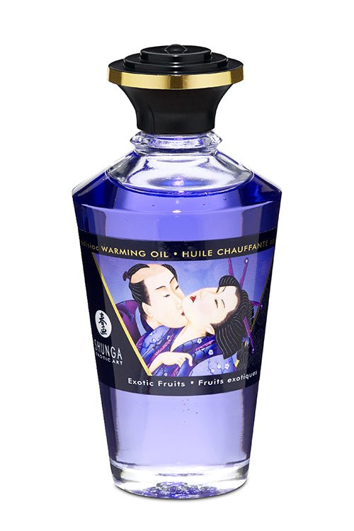 Shunga Aphrodisiac Warming Oil 100ml - Exotic Fruits - Loveangels