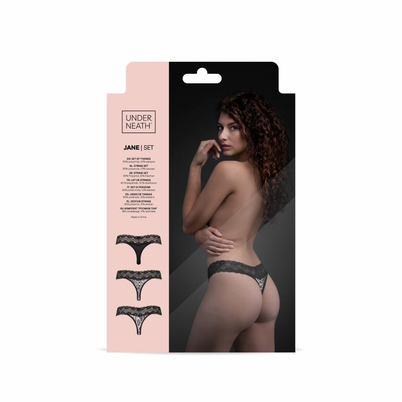 Underneath - Jane Thong Set of 3