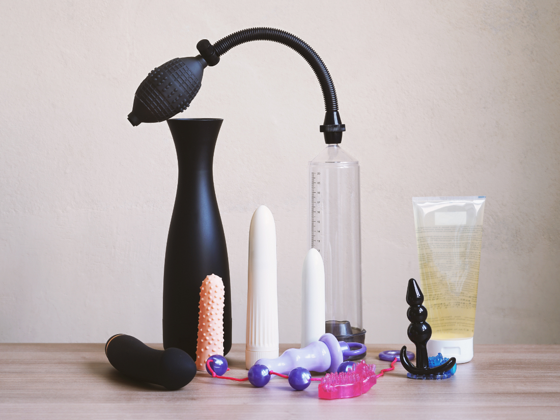 An image of various Sex Toys for a blog about questions about sex toys 