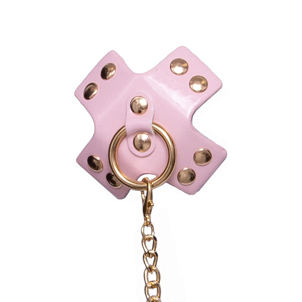 Bad Kitty Pink Nipple Stickers with Chain