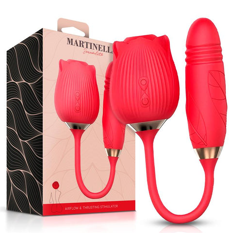 Martinella Airflow Rose And Thrusting Stimulator