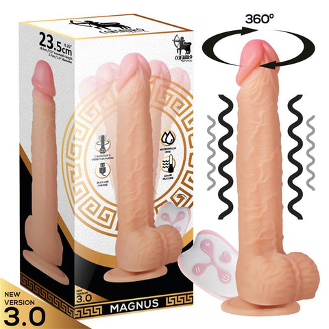 Into You Centauro Magnus 9.5 Inch Rotating Dildo Vibe With Remote