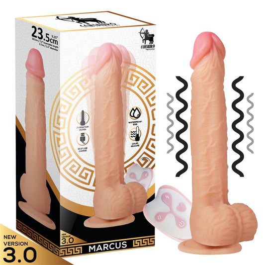 Into You Centauro Marcus 9.5 Inch Vibrating Rechargeable Dildo Vibe