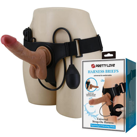 Pretty Love Oher Squirting And Vibrating Strap-On