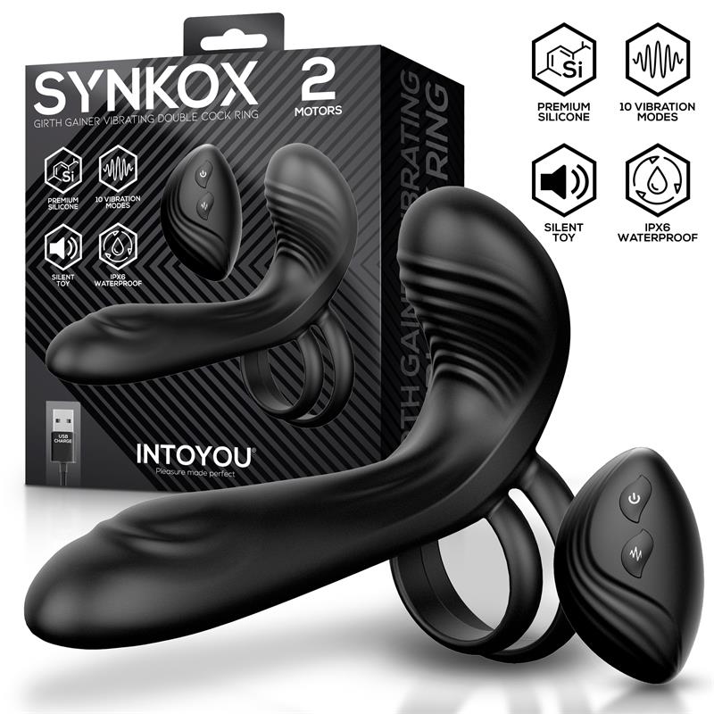 IntoYou Syknox Girth Gainer Vibrating Double Cockring With Remote