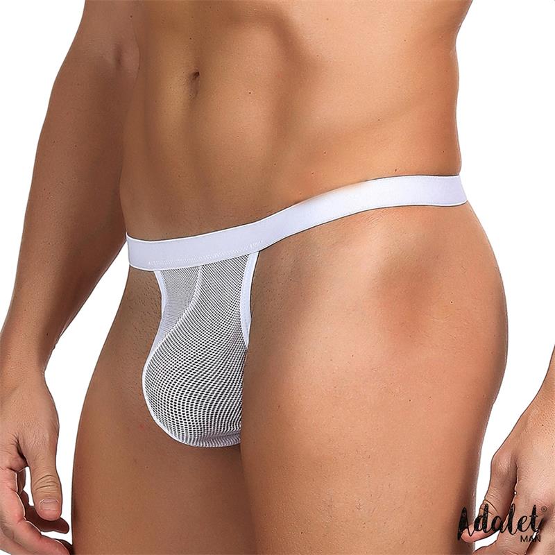 Adalet Titan Men's Fishnet Thong Size S/M