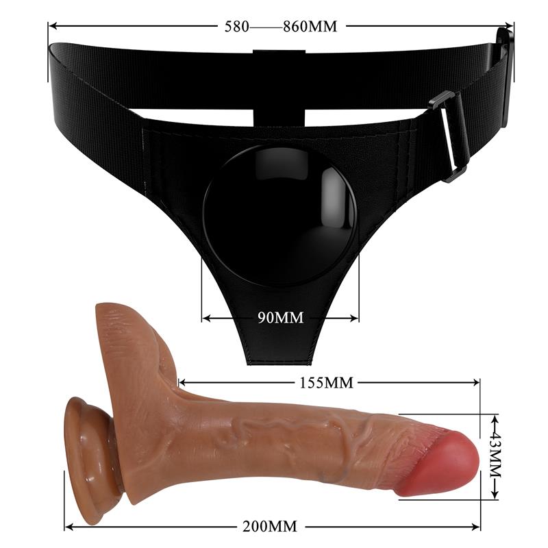 Pretty Love Oher Squirting And Vibrating Strap-On