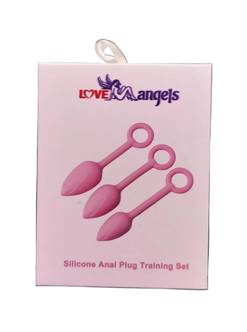 Loveangels Pink Silicone Tulip Bulb Anal Plug Set