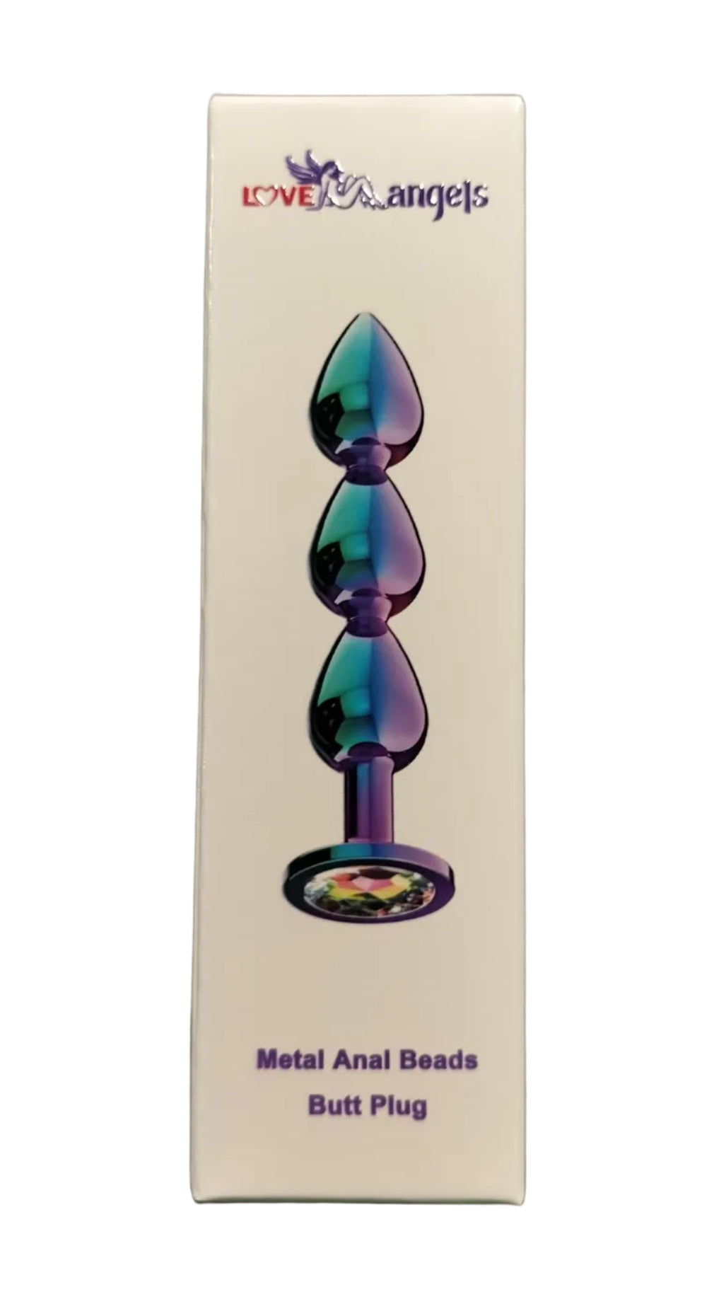 Loveangels Iridescent Metal Anal Beads Butt Plug