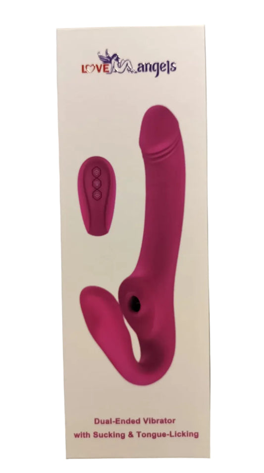 Loveangels Remote Control Dual Ended Solid Strap On With Suction