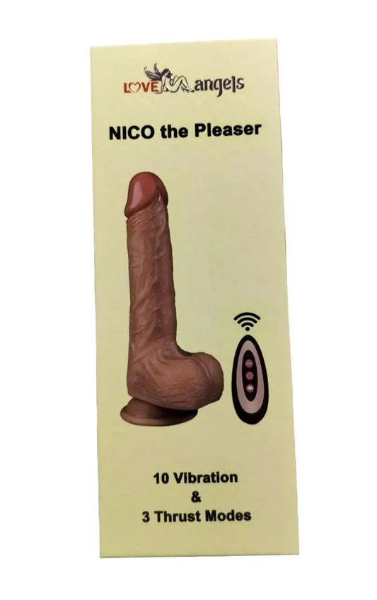 Loveangels Nico The Pleaser 8.27" Vibrating, Thrusting, Swinging And Heating Dildo