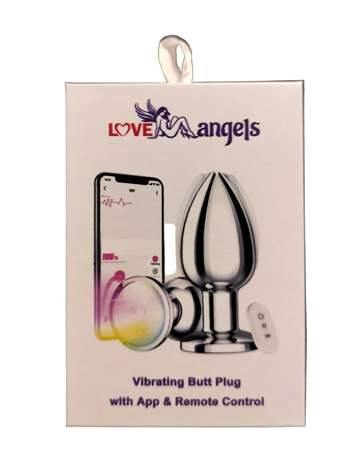 Loveangels Metal Vibrating Light-Up Base Anal Plug With Remote And App
