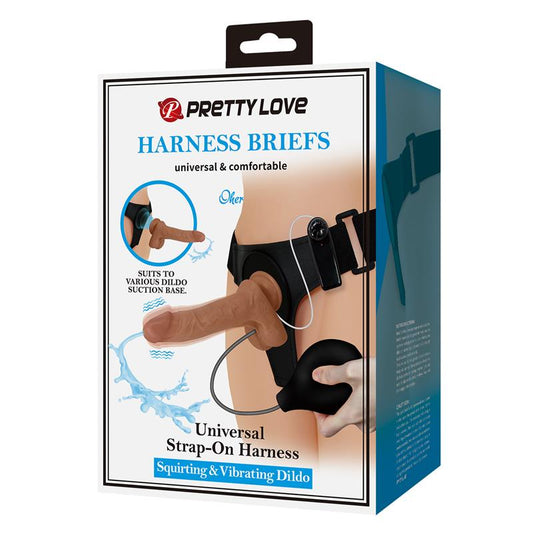 Pretty Love Oher Squirting And Vibrating Strap-On