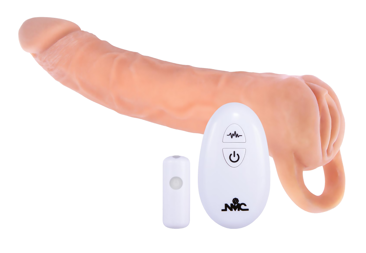 NMC 9 Inch TPE Extension Sleeve With Remote Control Bullet