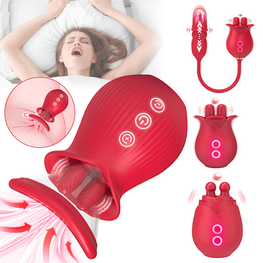 Loveangels Stimulating Rose With Vibrating Thruster