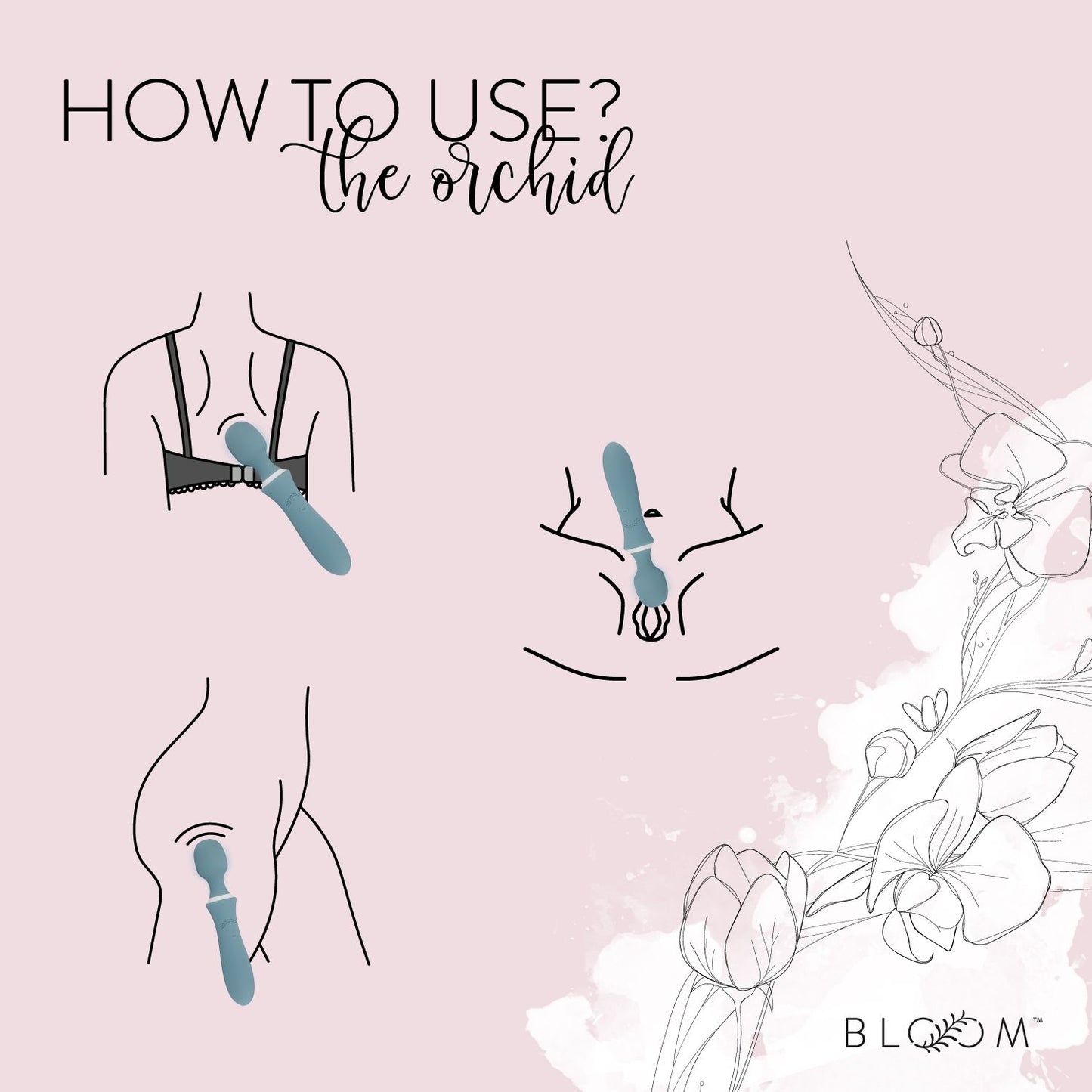 Bloom The Orchid Wand Vibrator