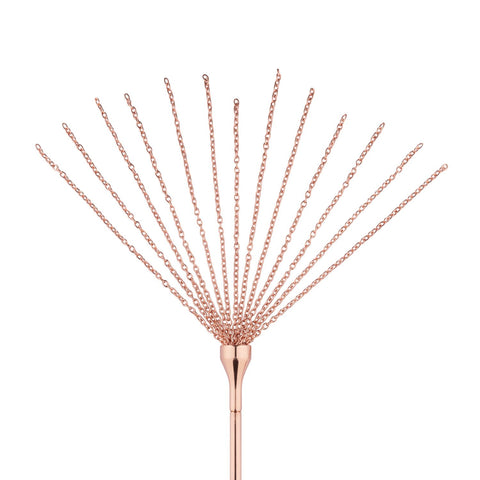 Rosy Gold Feather Tickler & Whip