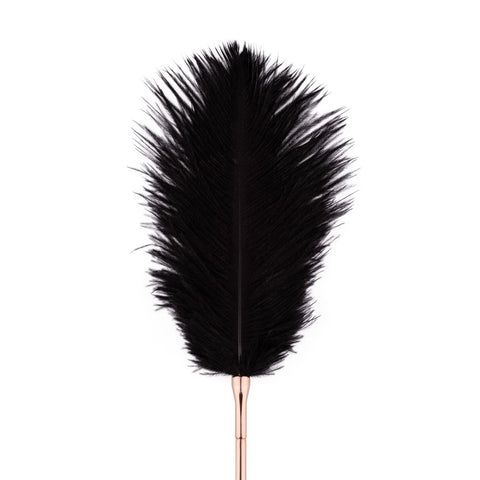 Rosy Gold Feather Tickler & Whip