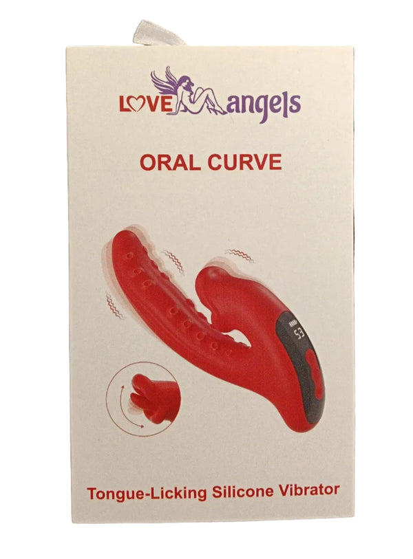 Loveangels Oral Curve Tongue-Licking Silicone Vibrator