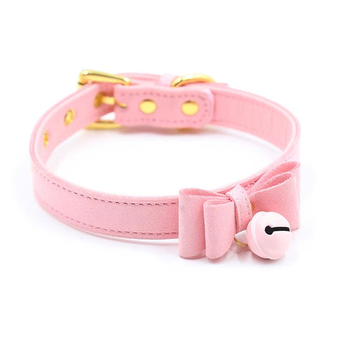 Late To Bed Golden Kitty Cat Bell Collar