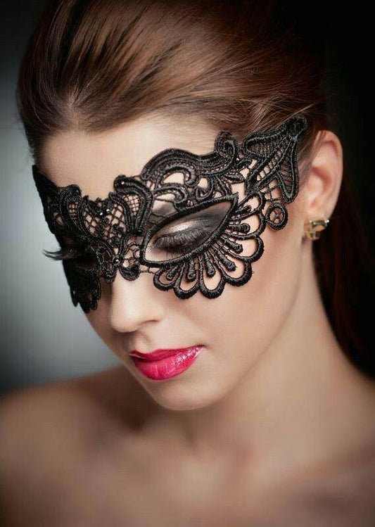 Loveangels Black Lace Mask 2pc Set