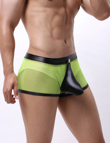 Loveangels Men's Fully Open Neon Shorts
