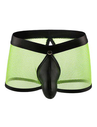 Loveangels Men's Fully Open Neon Shorts