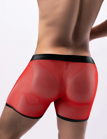 Loveangels Men's Mesh Trunks With Openable Pouch