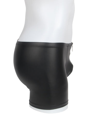 Loveangel's PU Men's Short With Zip