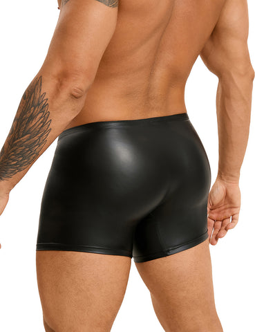 Loveangel's PU Men's Short With Zip
