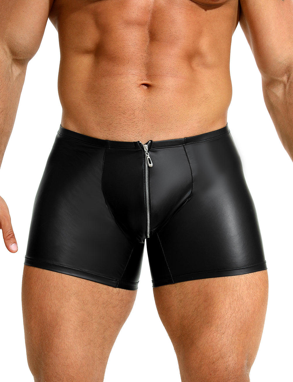 Loveangel's PU Men's Short With Zip