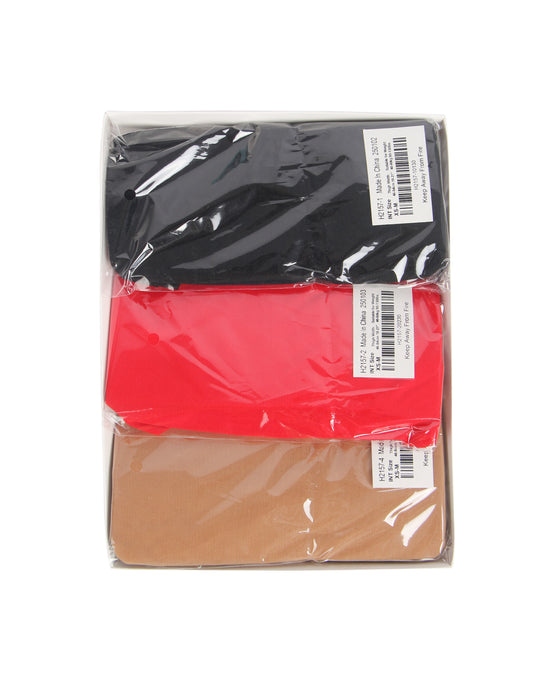 Loveangels Stocking 3pk - Black, Nude And Red