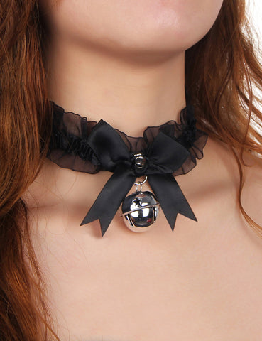 Loveangels Sexy Bow Lace Bell Neck Ring