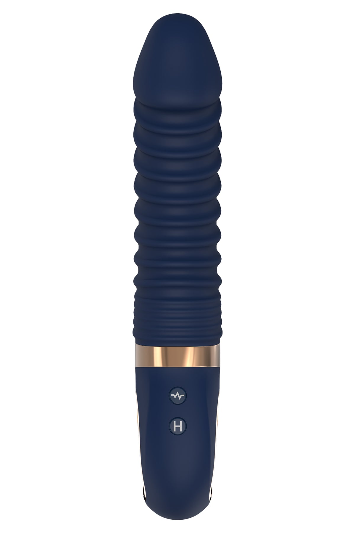 DreamToys Goddess Collection Nereos Liquid Silione Ribbed Vibrator With Heat